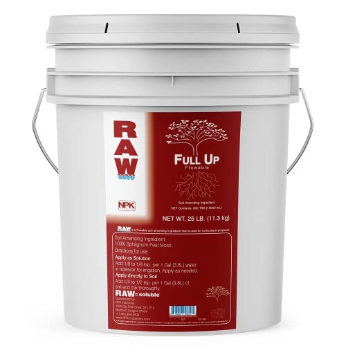 Organic RAW Full Up Root Booster - Enhances Plant Nutrient Uptake & Growth for Indoor/Outdoor Plants (25lb) - Perfect for Hydroponics, Gardening, and Lawn Care