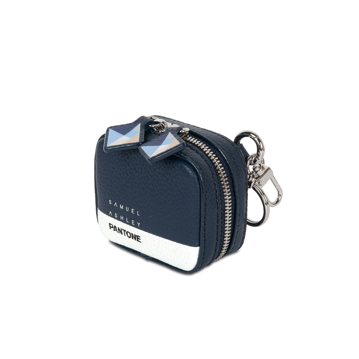 Premium Samuel Ashley x Pantone Leather Keychain Pouch - Stylish & Durable Key Holder for Men & Women - Perfect for Home, Office, Travel & Everyday Use