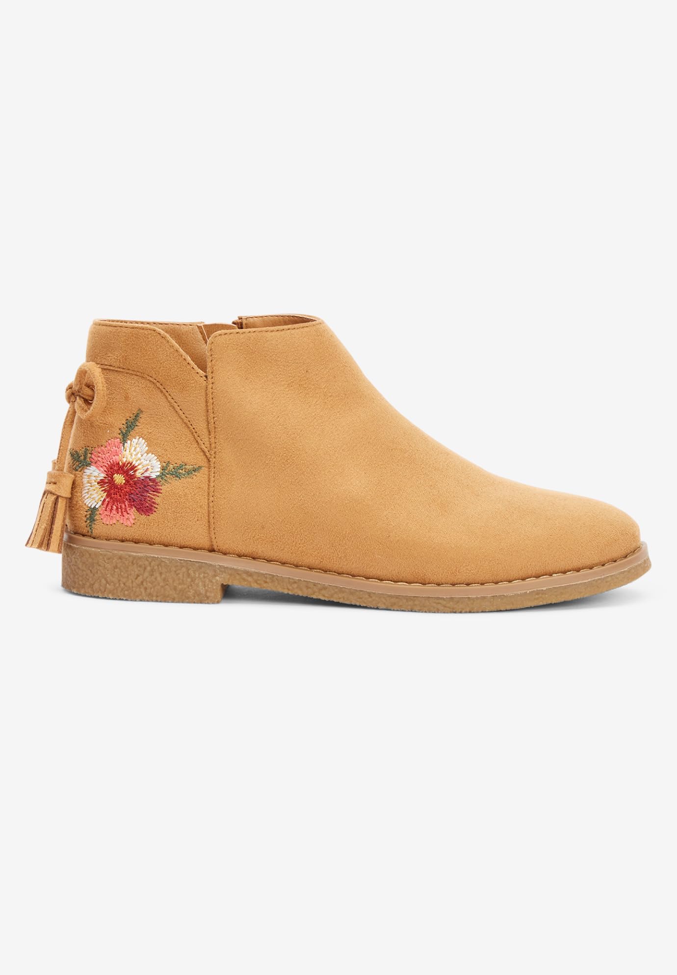 Comfortview Women's Wide Width The Sienna Bootie - Stylish Ankle Boots for Women with Wide Feet | Perfect for Office, Casual Outfits & Fall/Winter Fashion