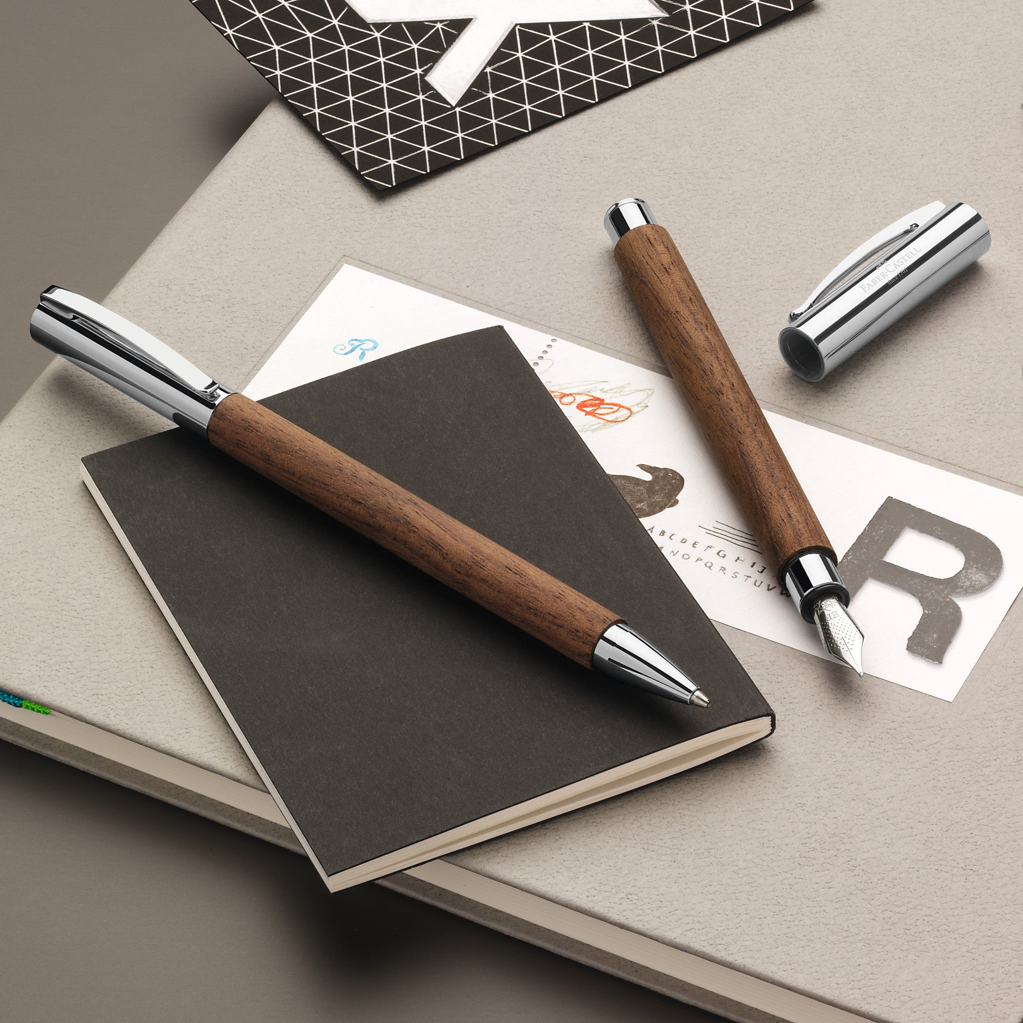 Premium Ambition Ballpoint Pen - Handcrafted Walnut Wood, Smooth Writing, Elegant Design for Office, School & Gift Giving