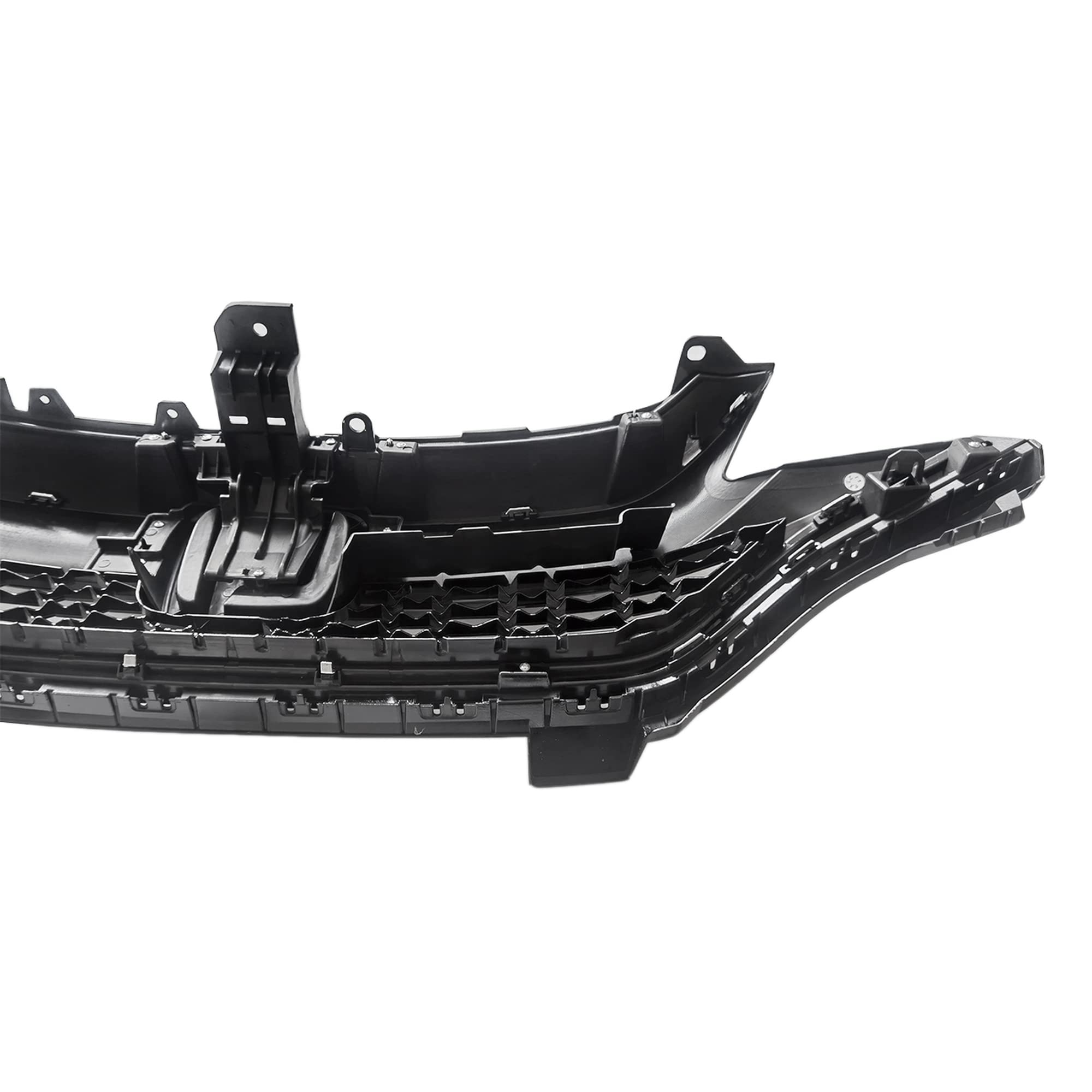 Black & Chrome Honeycomb Front Bumper Grille for 2018-2020 Honda Fit Hatchback | Replacement Part 71121T5RA50 | Enhances Style & Aerodynamics