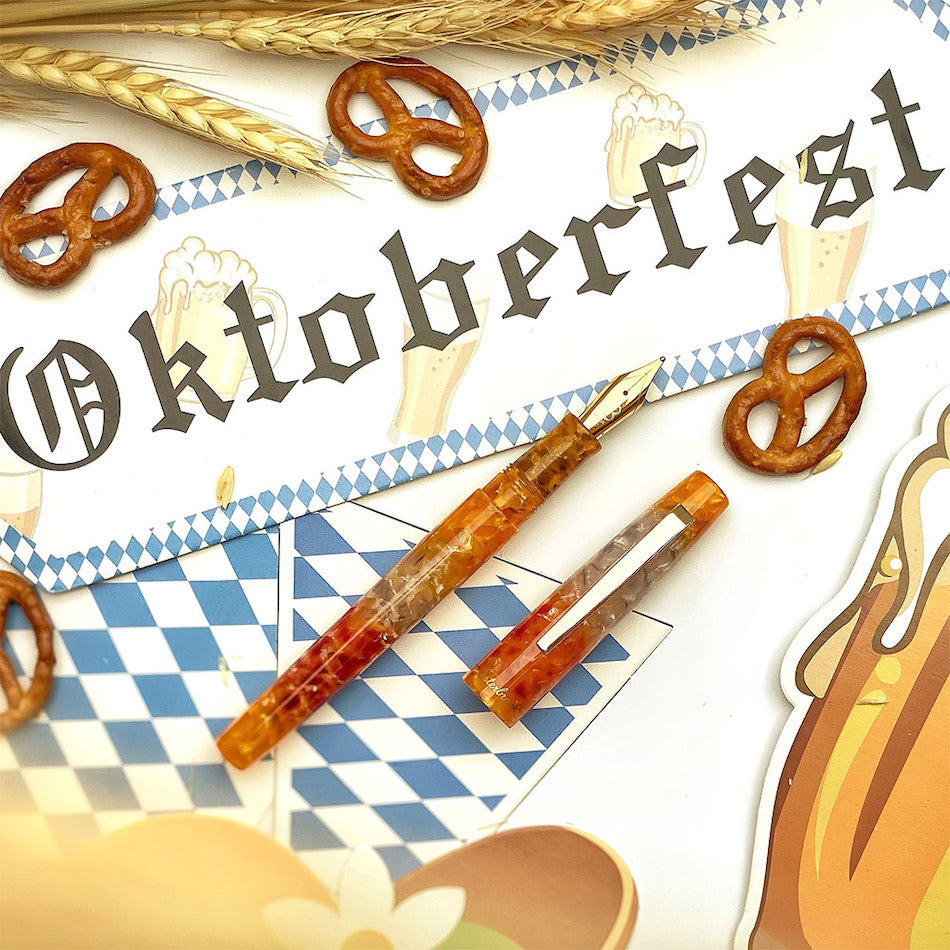 Esterbrook Camden Fountain Pen - Oktoberfest Gold Trim Limited Edition - Premium Writing Instrument for Calligraphy, Journaling & Gifting