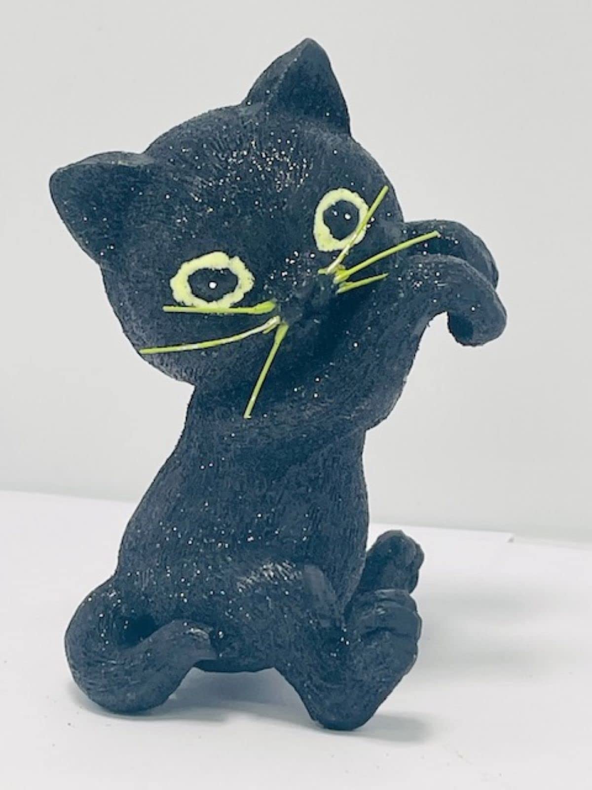 Bath & Body Works Halloween Black Cat 3-Wick Candle Holder | Compatible with White Barn & BBW Candles | Spooky Home Decor for Halloween Parties & Fall Decorations