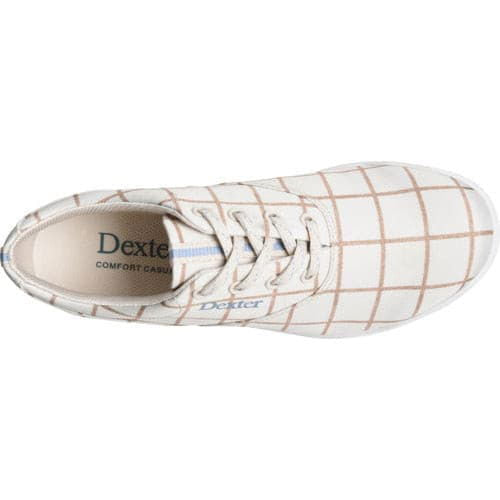 Dexter Women's Kerrie Cream Plaid Bowling Shoes - Comfortable & Stylish for League Play & Casual Bowling