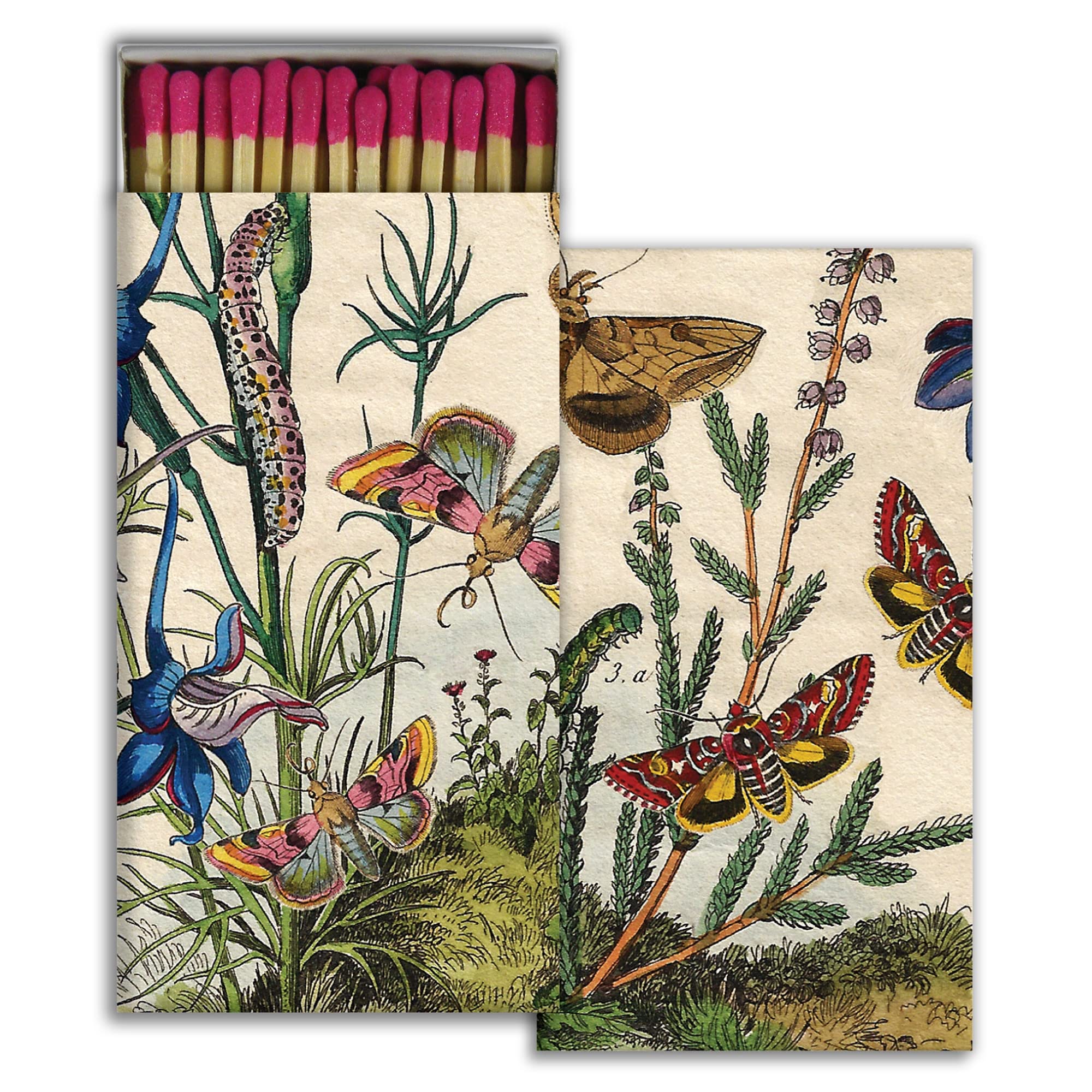 HomArt Premium 2-Piece Match Box Set - Rustic Prairie Style for Home Decor & Fireplace Accessories