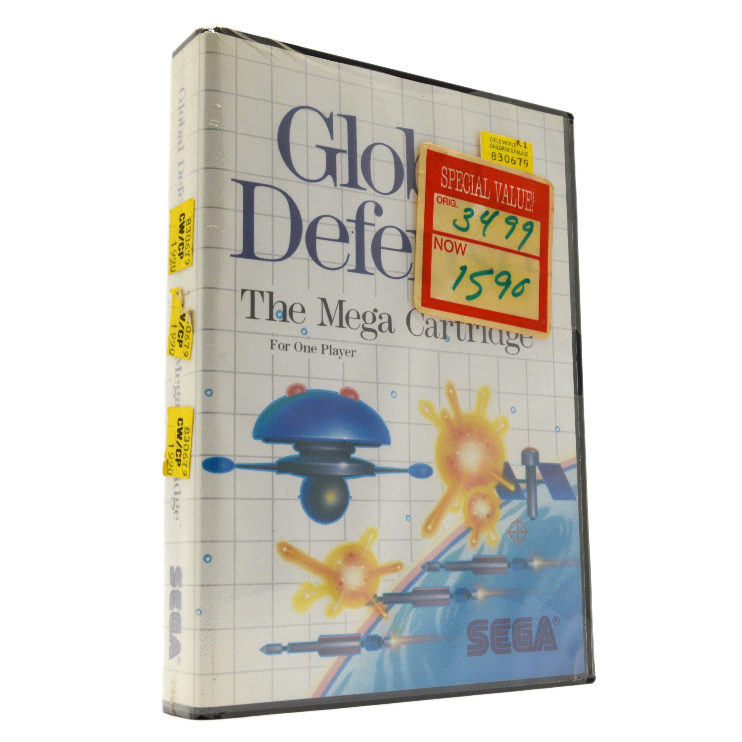 Original SEGA MASTER SYSTEM GLOBAL DEFENSE SMS Video Game - Factory Sealed (1988) | Classic Retro Gaming Console Collector's Item | Perfect for Gaming Enthusiasts & Nostalgic Collectors