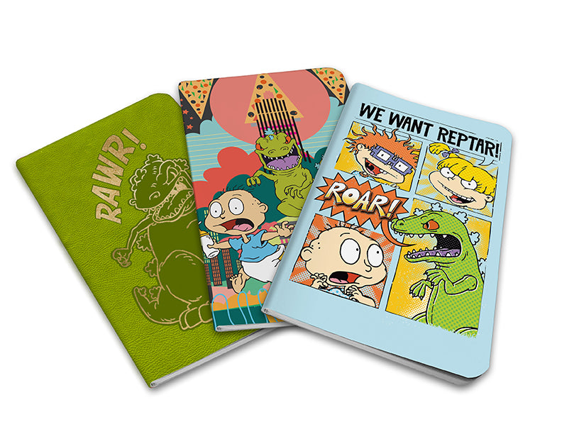 Rugrats Pocket Notebook Set of 3 - Cute Cartoon Design Mini Notepads for Kids & Adults - Perfect for School, Office, Travel & Gift Giving