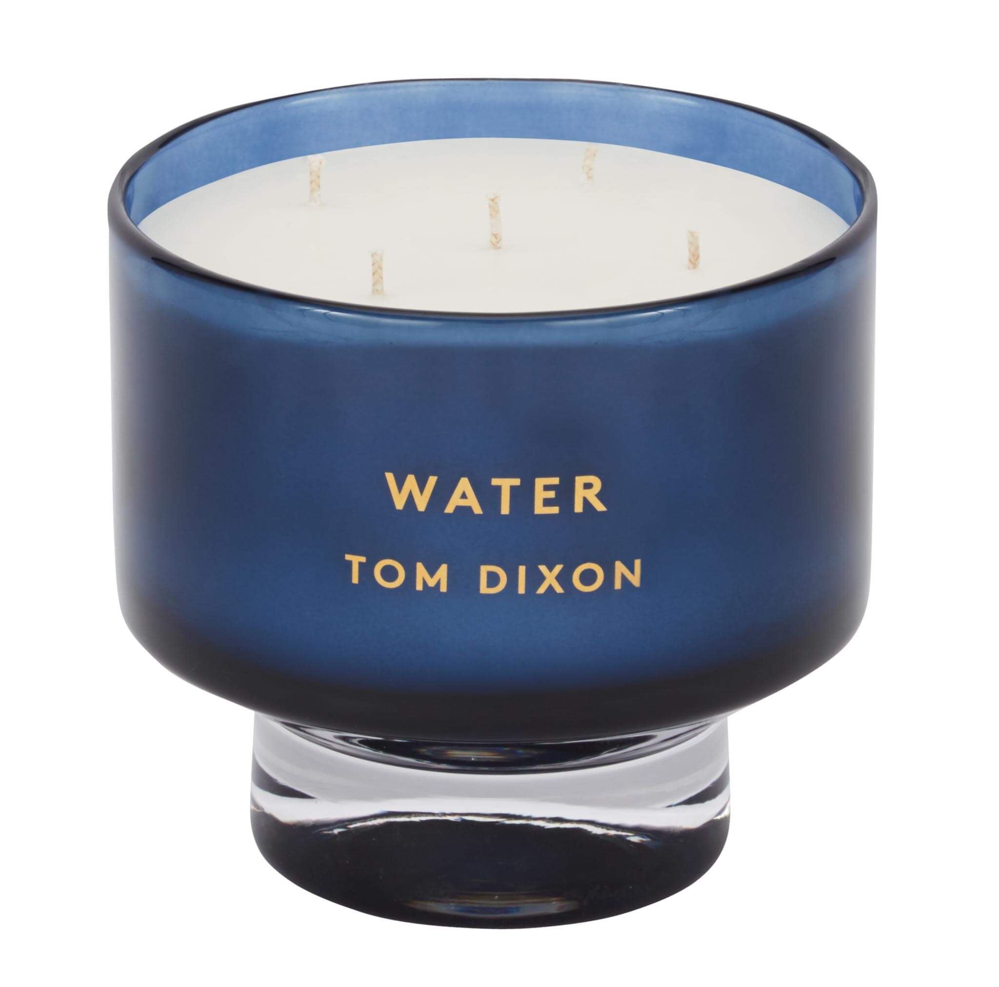 TOM DIXON Elements Water Candle - Large Scented Candle for Home Decor, Aromatherapy & Relaxation | Perfect for Living Room, Bedroom & Bathroom Ambiance