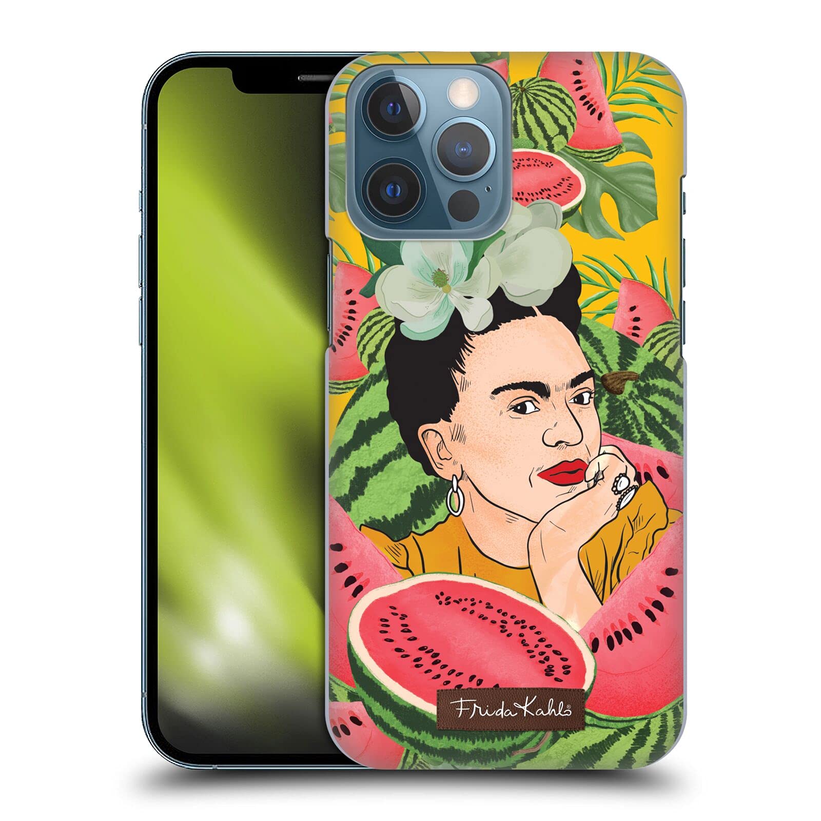 Official Frida Kahlo Watermelon Portrait Hard Case for iPhone 13 Pro Max - Licensed Art Phone Cover - Durable Protection for Everyday Use, Travel & Work