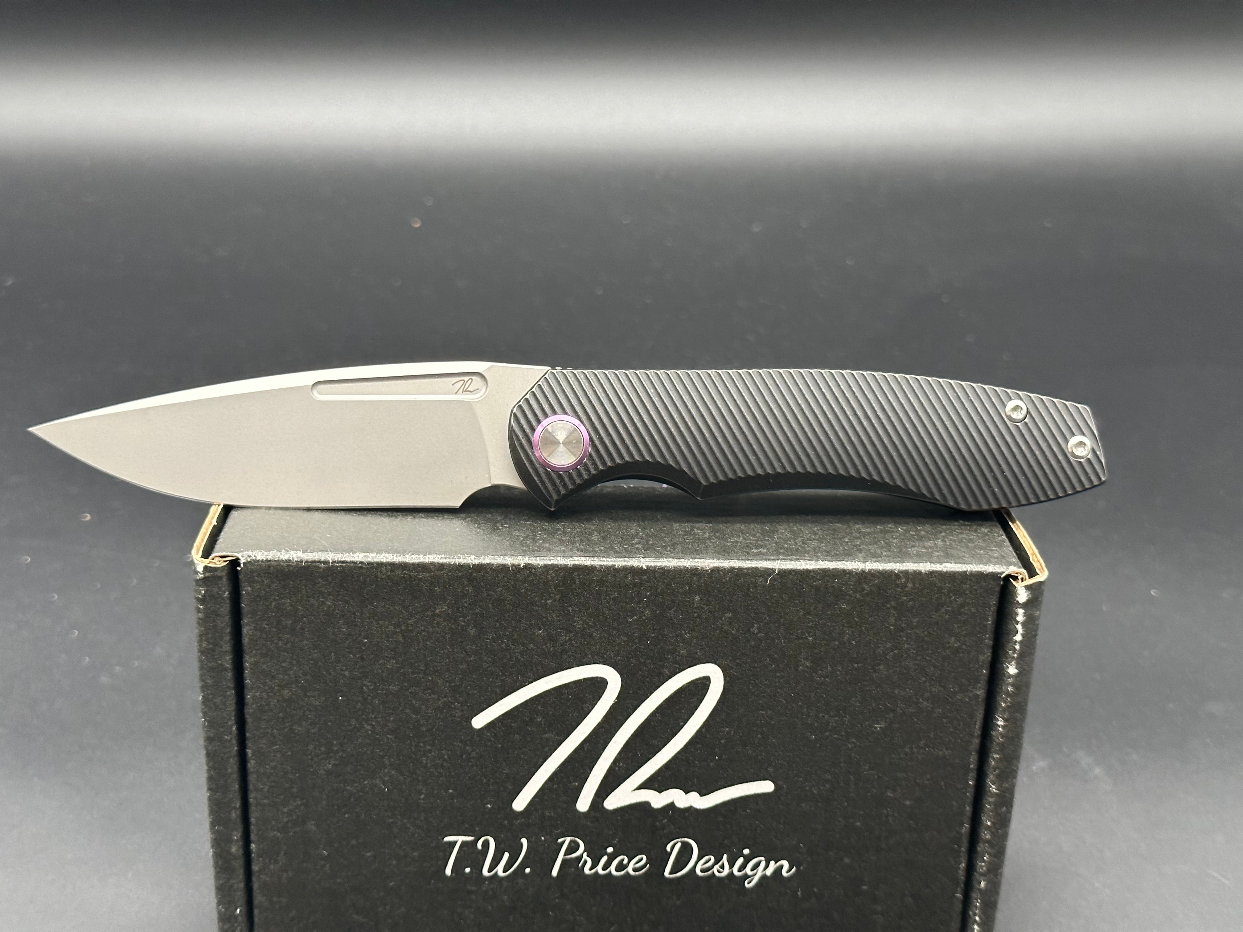T.W. Price Design Dawn V1 Titanium Folding Knife with M390 Steel Blade - Premium EDC Pocket Knife for Camping, Hiking & Outdoor Survival