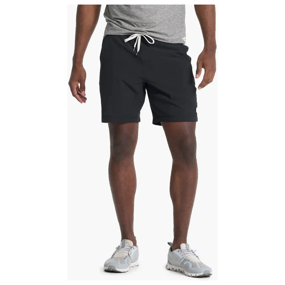 Vuori Men's Kore Short - Black Athletic Running Shorts for Gym, Workout & Casual Wear | Lightweight & Breathable Fabric