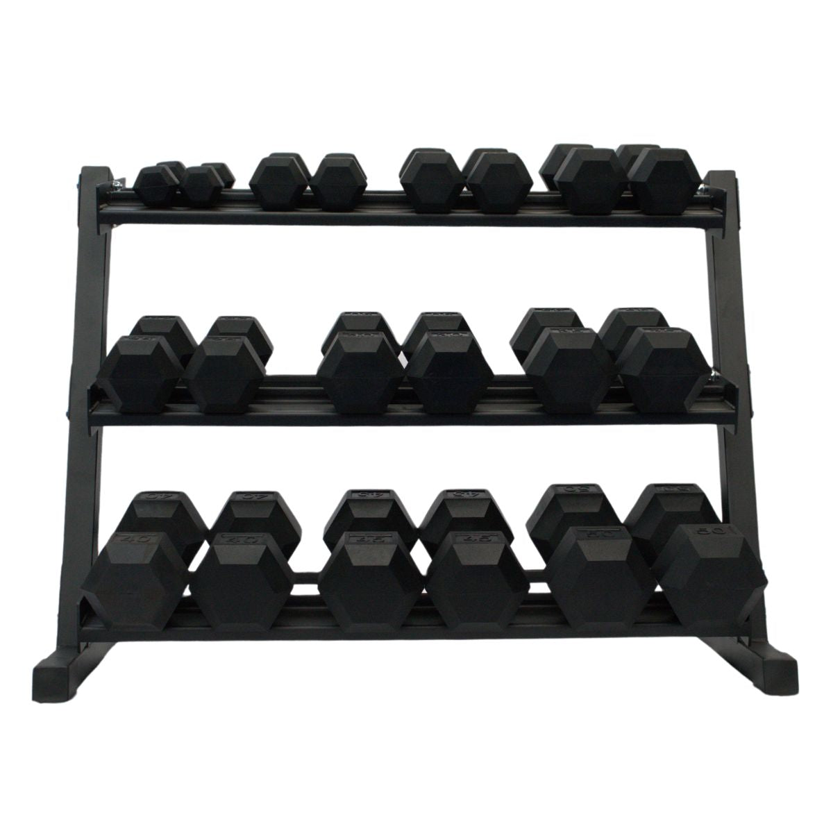 Gronk Fitness 3-Tier Dumbbell Storage Rack - Heavy Duty Dumbbell Organizer for Home Gym & Workout Space