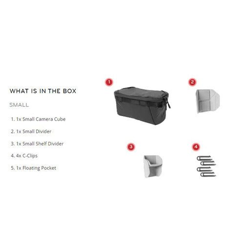 Peak Design Camera Cube V3 (Black, Small) - Waterproof DSLR Camera Case for Travel & Outdoor Photography - Perfect for Hiking, Backpacking & Airplane Carry-On