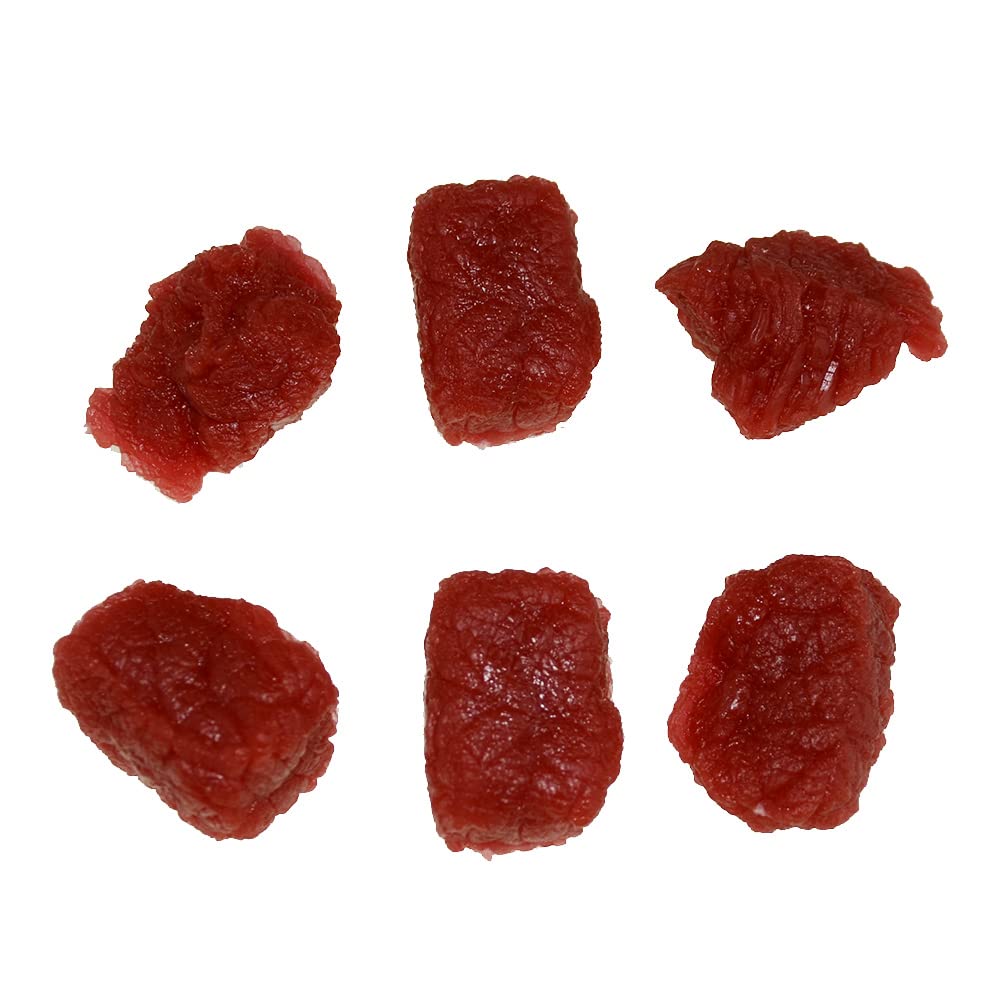 6 Pcs Artificial Food Simulation Beef Set - Fake Vegetable & Fruit Decor for Home, Kitchen, Restaurant Display - Realistic Fake Meat for Cooking Demo, Party Decorations, Photography Props