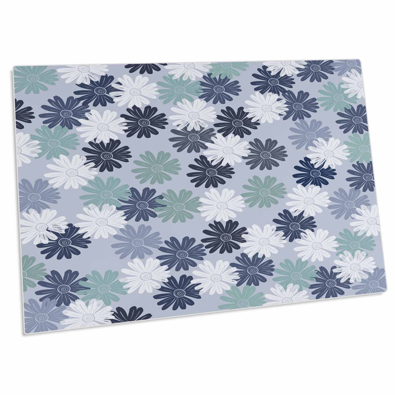 3D Rose Chic Daisies Desk Pad Place Mats Set - Non-Slip Table Protector for Dining & Office Use - Floral Computer Mouse Pad & Placemat for Home Decor (dpd-192824-1) - Perfect for Kitchen, Dining Table, and Workspace Organization