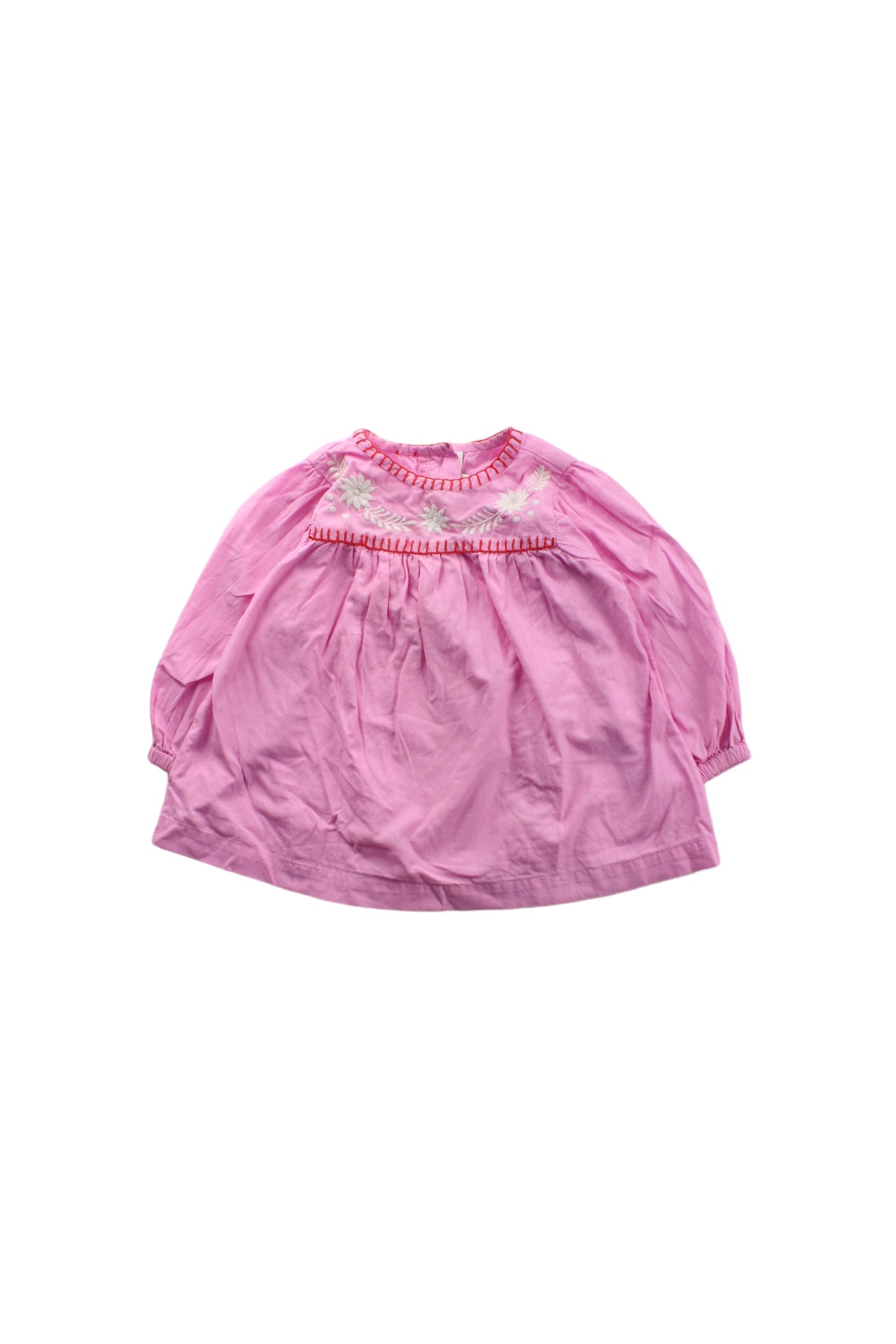 Anne Claire Petit Long Sleeve Baby Dress for Girls 3-6 Months - Soft Cotton Comfort Wear for Playdates & Family Photos