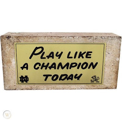 Authentic Notre Dame Stadium Brick - Game Used 