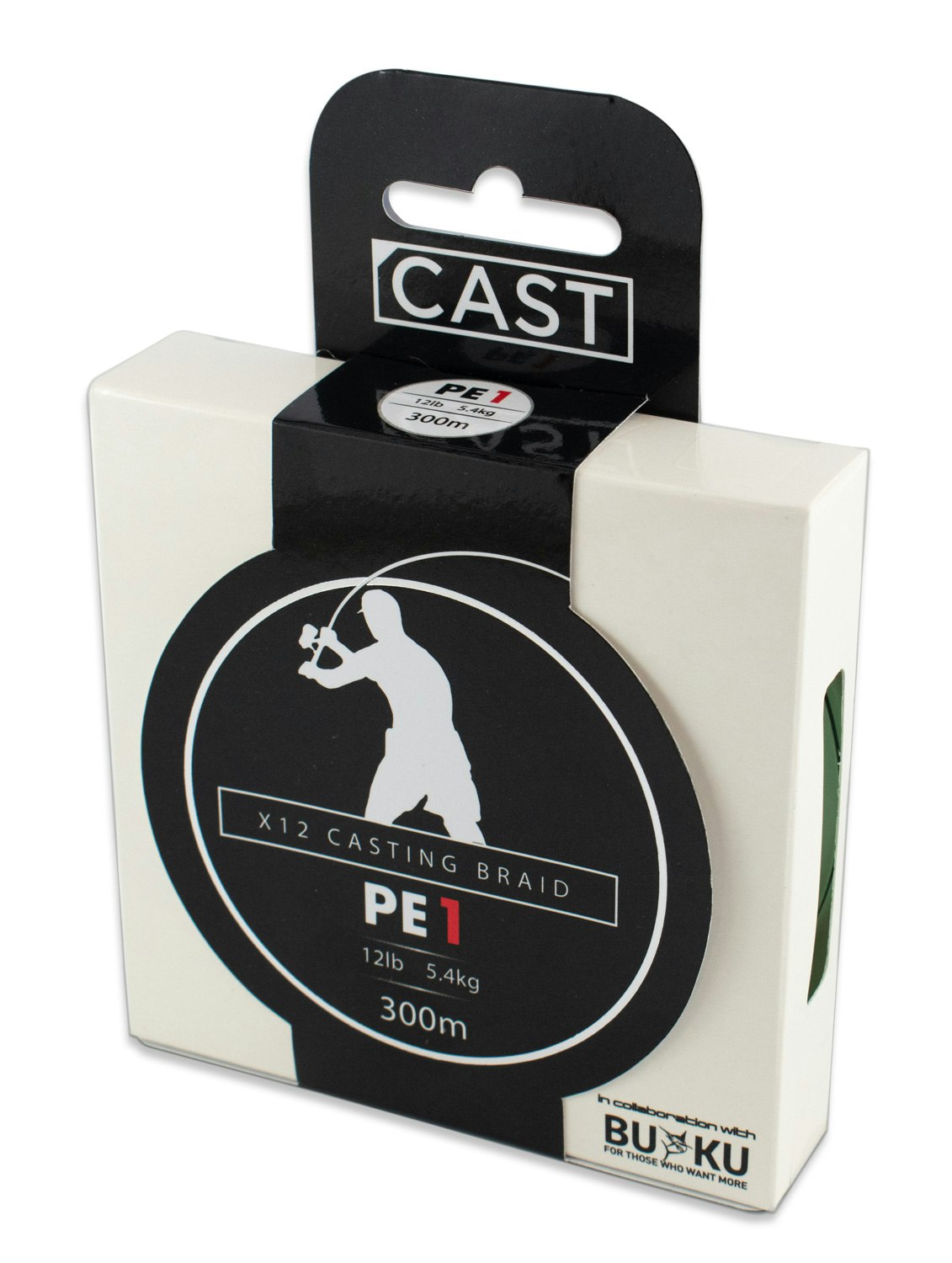 Premium Cast Buku Casting Braid X12 - Strong & Durable Fishing Line for Saltwater & Freshwater - Perfect for Surf Fishing, Pier Casting & Offshore Angling