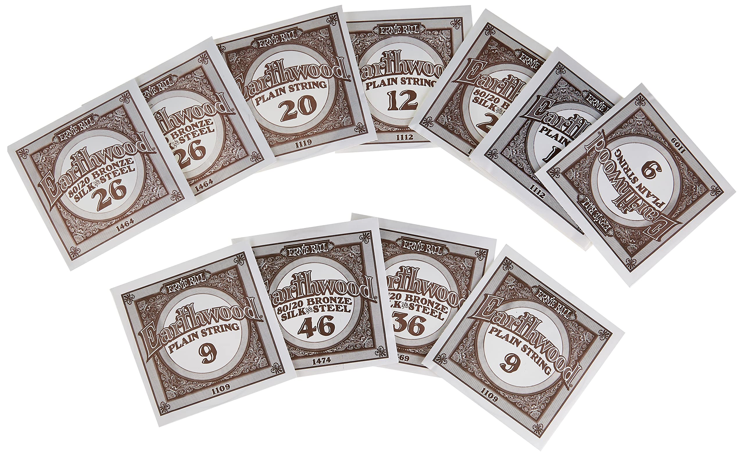 Ernie Ball Earthwood Silk & Steel 12-String Acoustic Guitar Strings - Extra Soft 9-49 Gauge (P02051) - Perfect for Fingerstyle & Gentle Strumming