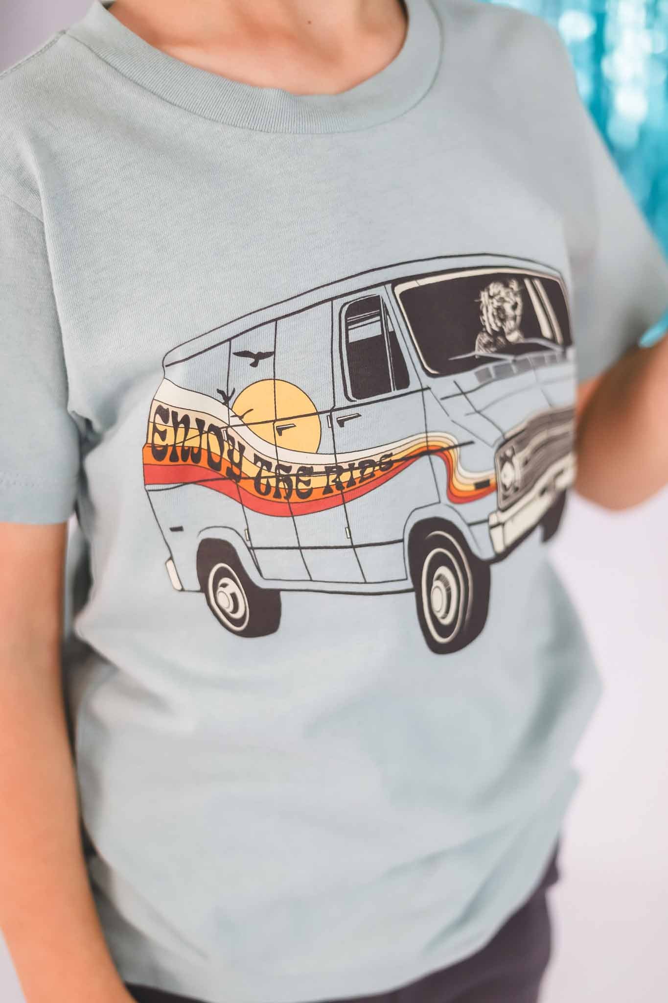 Enjoy The Ride Sea Glass Graphic Tee for Toddler Boys - Soft Cotton T-Shirt for Playtime & Casual Outings