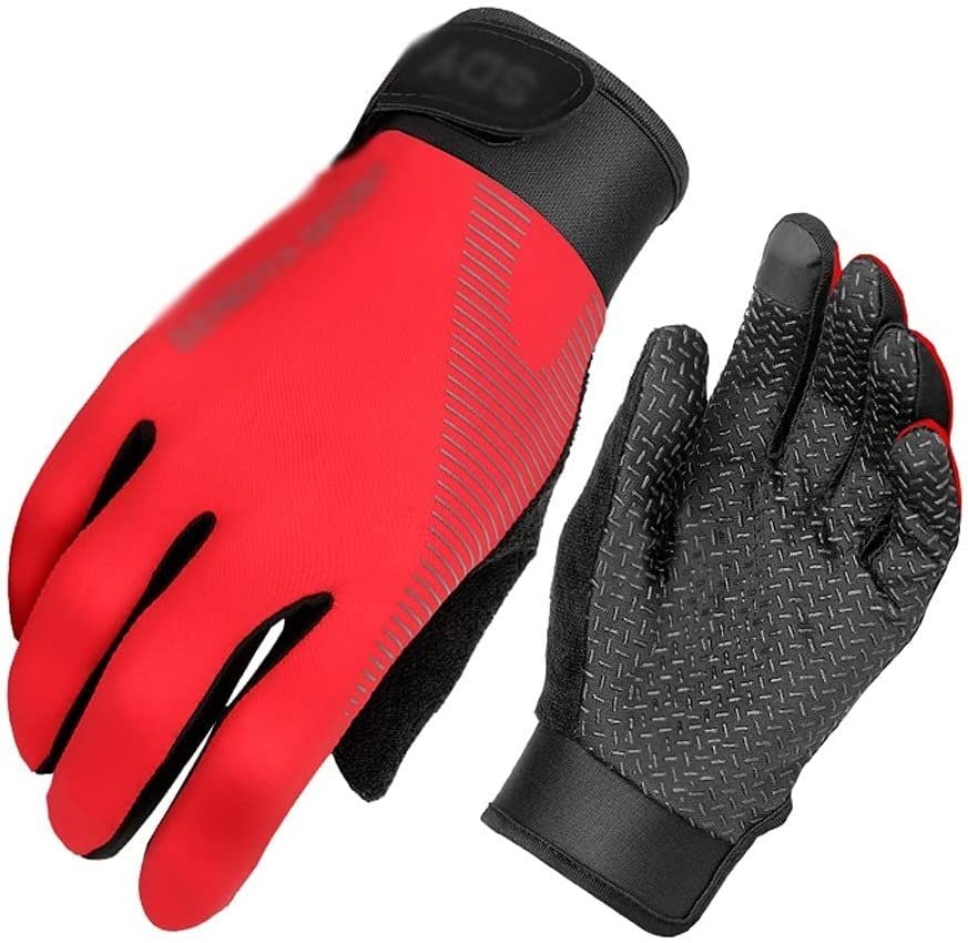 **Breathable Full Finger Cycling Gloves for Men & Women - Mountain Bike, Motorcycle & Bicycling Riding Gloves - Durable & Comfortable for Long Rides & Outdoor Adventures**