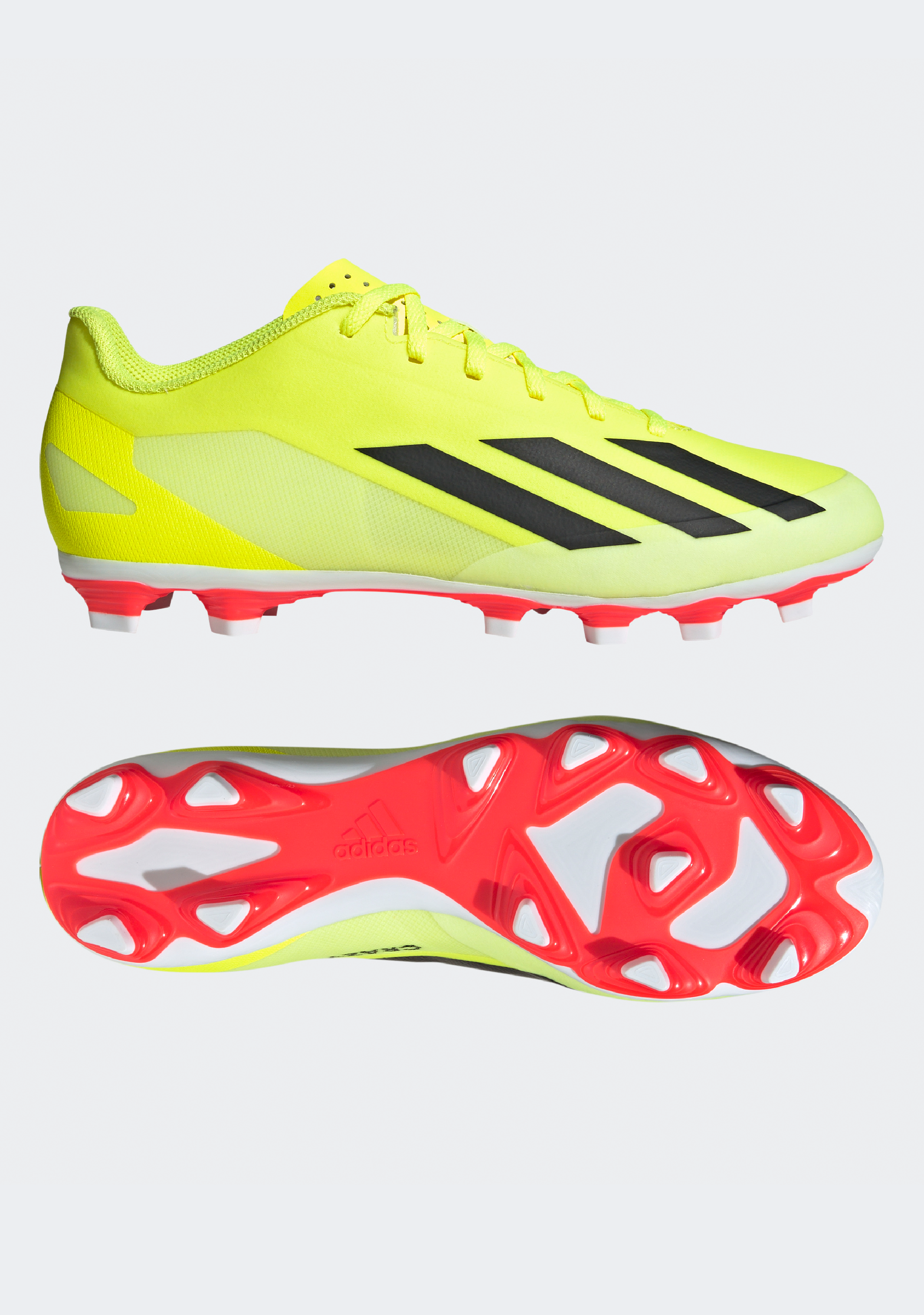 Adidas Men's X Crazyfast Club FG Soccer Cleats - Lightweight Football Shoes for Artificial Grass, Turf & Indoor Play - Perfect for Training & Matches