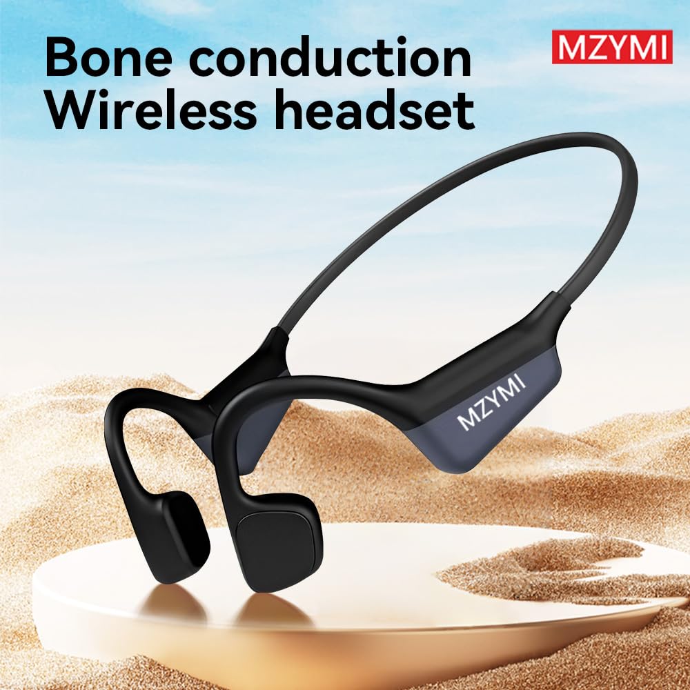 i18Pro Wireless Bone Conduction Headphones Bluetooth 5.4 - Open Ear Design, Premium Hi-Fi Sound, 15Hr Playtime, IPX8 Waterproof - Ideal for Running, Cycling, Gym Workouts & Outdoor Activities (I18 Pro Black)