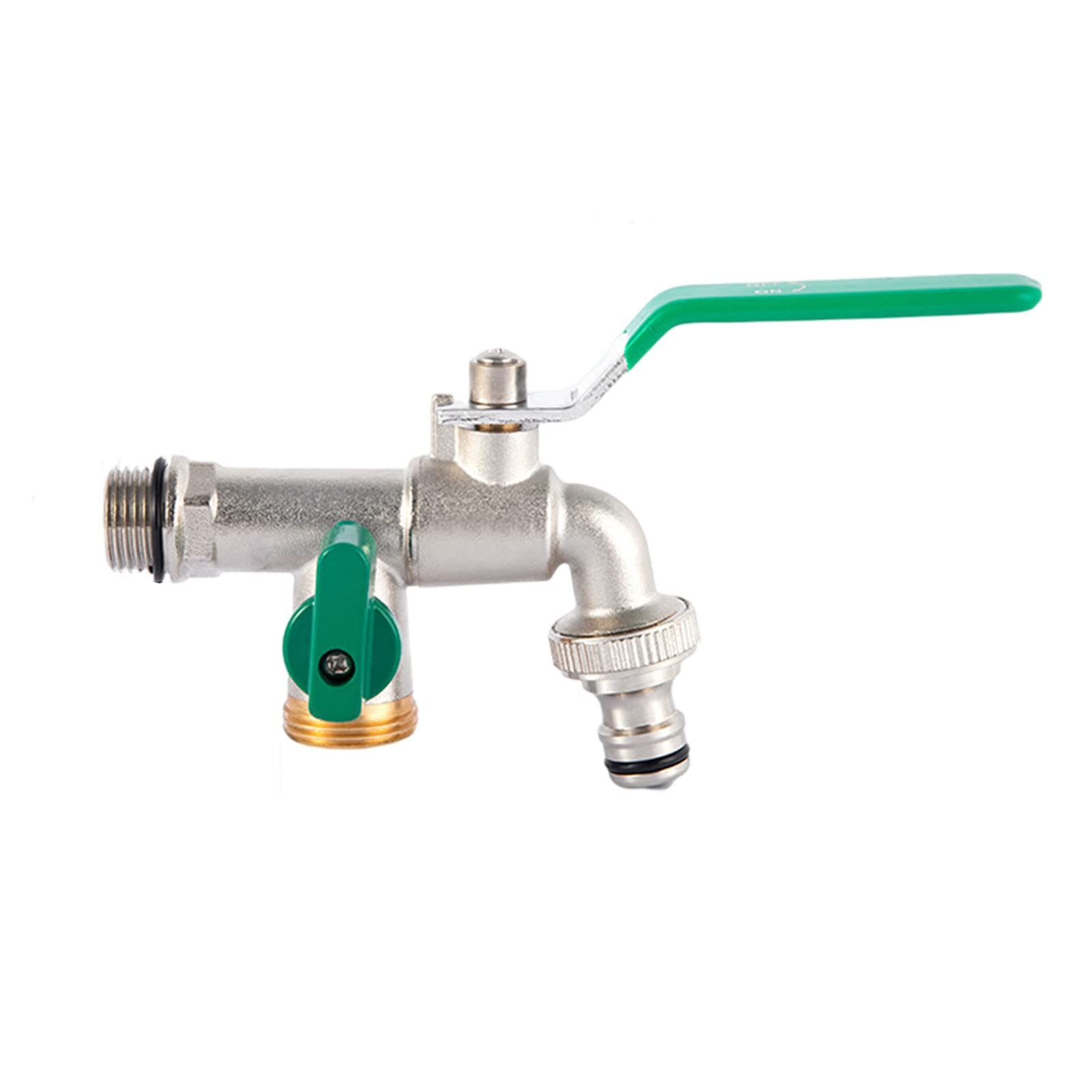 Brass Garden Hose Splitter Adapter 3/4