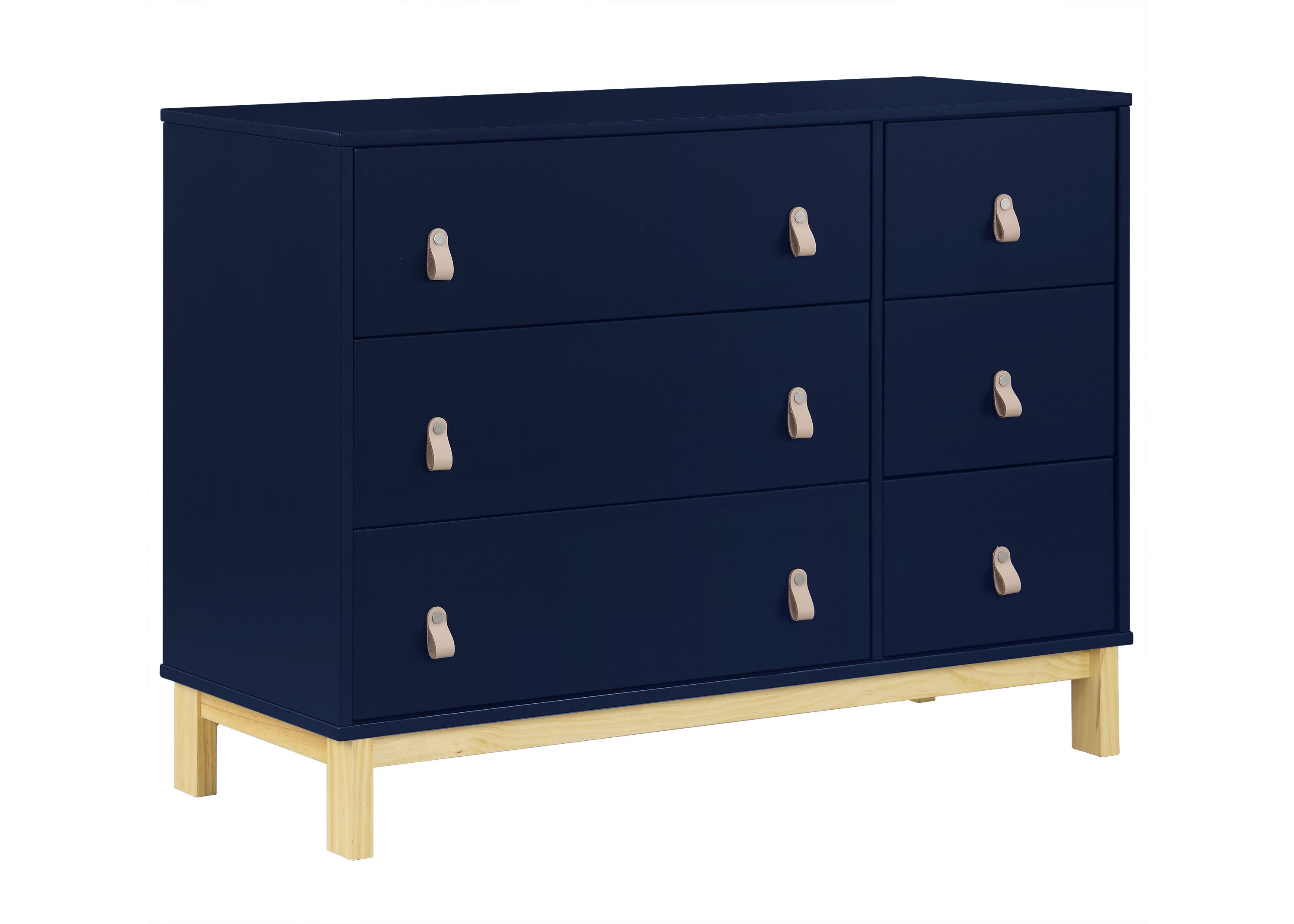 BabyGap Legacy 6-Drawer Dresser with Leather Pulls & Interlocking Drawers - Nursery Storage Solution for Baby Clothes, Blankets & Essentials