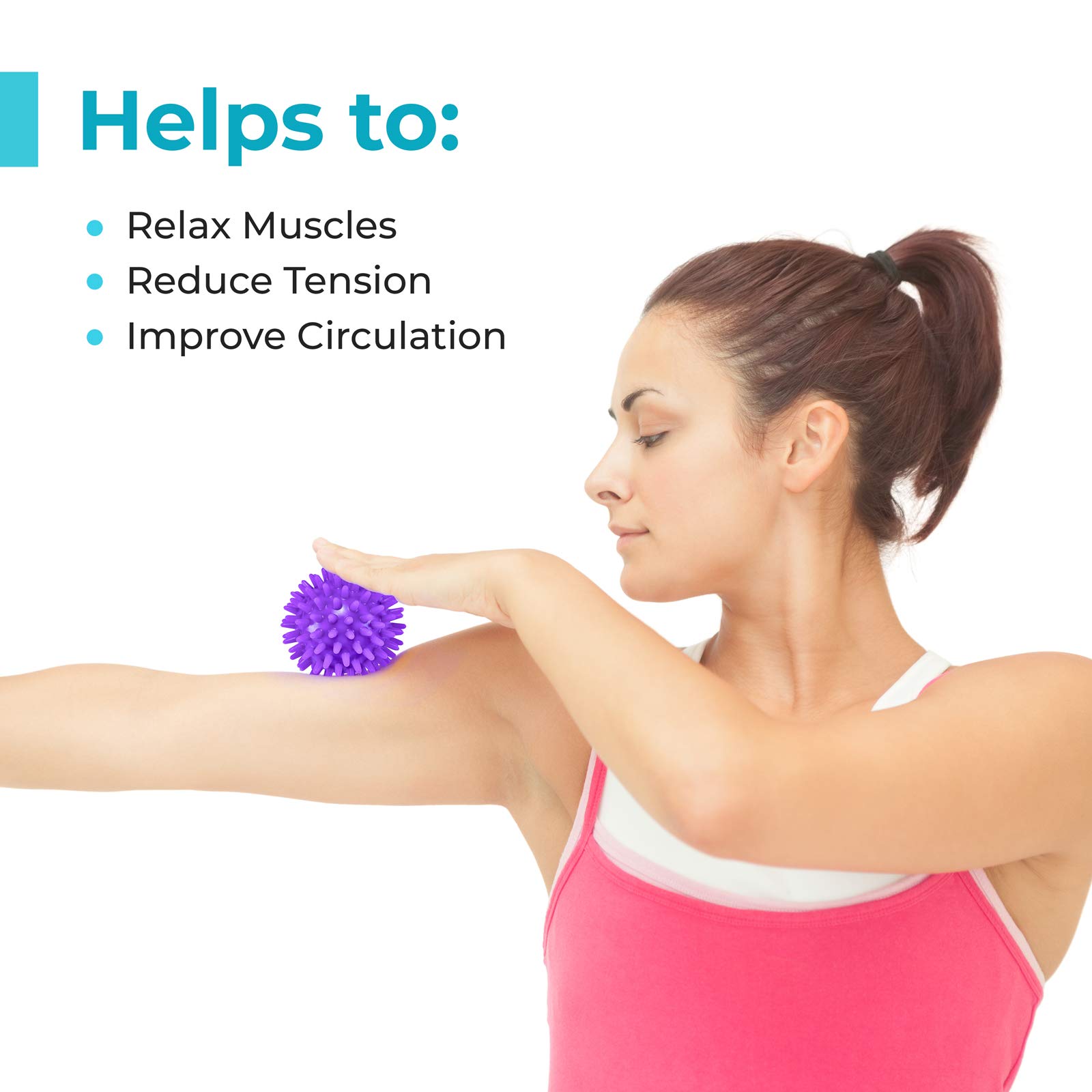Beenax Spiky Massage Balls Set of 3 (6cm, 8cm, 10cm) - Deep Tissue Therapy for Plantar Fasciitis, Trigger Point & Myofascial Release - Perfect for Yoga, Pilates, Physical Therapy & Stress Relief at Home or Gym