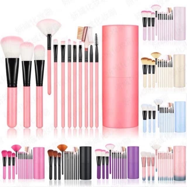 Premium 12-Piece Makeup Brush Set - Foundation Brush, Blending Brush & Complete Makeup Tools Kit with Travel Case (Light Pink) | Perfect for Professional Makeup Artists & Beginners | Great for Daily Makeup, Contouring & Special Occasions