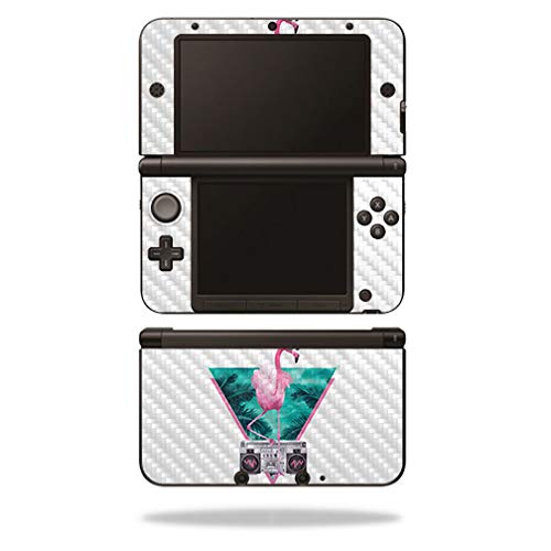 Premium Carbon Fiber Skin for Nintendo 3DS XL (2012-2014 Model) - Miami Flamingo Design | Protective & Durable Textured Finish | Easy to Apply & Remove | Made in USA | Perfect for Gaming Protection & Customization