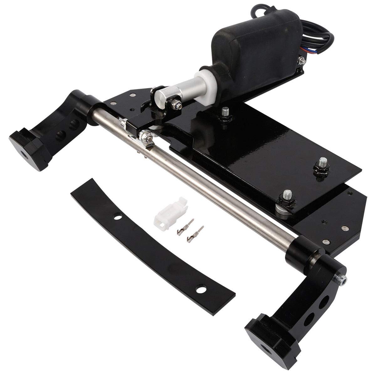 XFMT Rear Shock Absorber Suspension with Electric Center Stand - Air Ride Suspension for Motorcycles & Scooters - Perfect for Smooth Rides & Enhanced Stability on Rough Roads