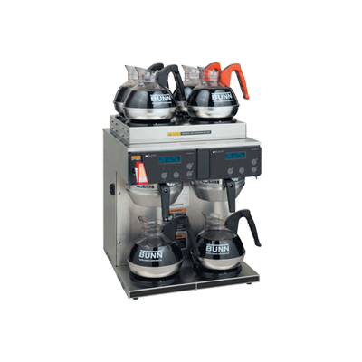 Bunn 38700.6014 AXIOM® 4/2 Twin Commercial Coffee Warmer - 4 Upper & 2 Lower Warming Plates for Restaurants, Cafes & Offices