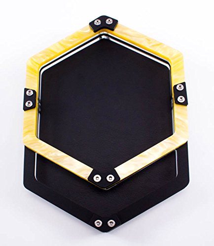 Premium Leather Executive Dice Tray with Single Pocket - Yellow Gaming Accessory for D&D, MTG, Board Games & Casino Night