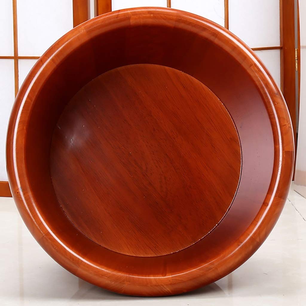 Wooden Foot Bath Tub with Massage Rollers - Home Spa Pedicure Soaking Bucket for Relaxation & Detox - Perfect for Sauna, Bathroom, and Self-Care Routines