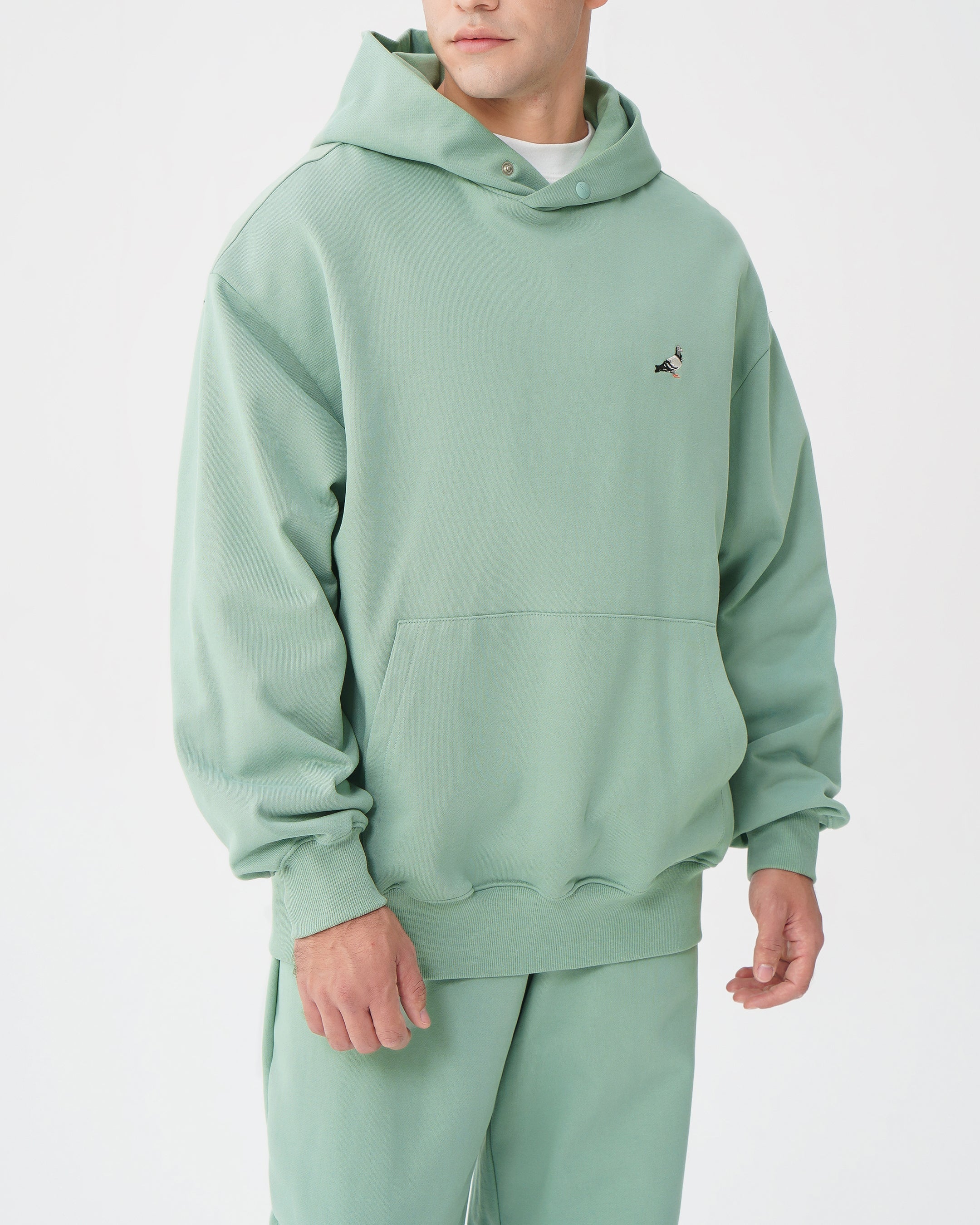 Pigeon Logo Hoodie for Men & Women - Stylish Unisex Pullover Sweatshirt - Comfortable Cotton Blend - Perfect for Casual Wear, Street Fashion & Outdoor Activities