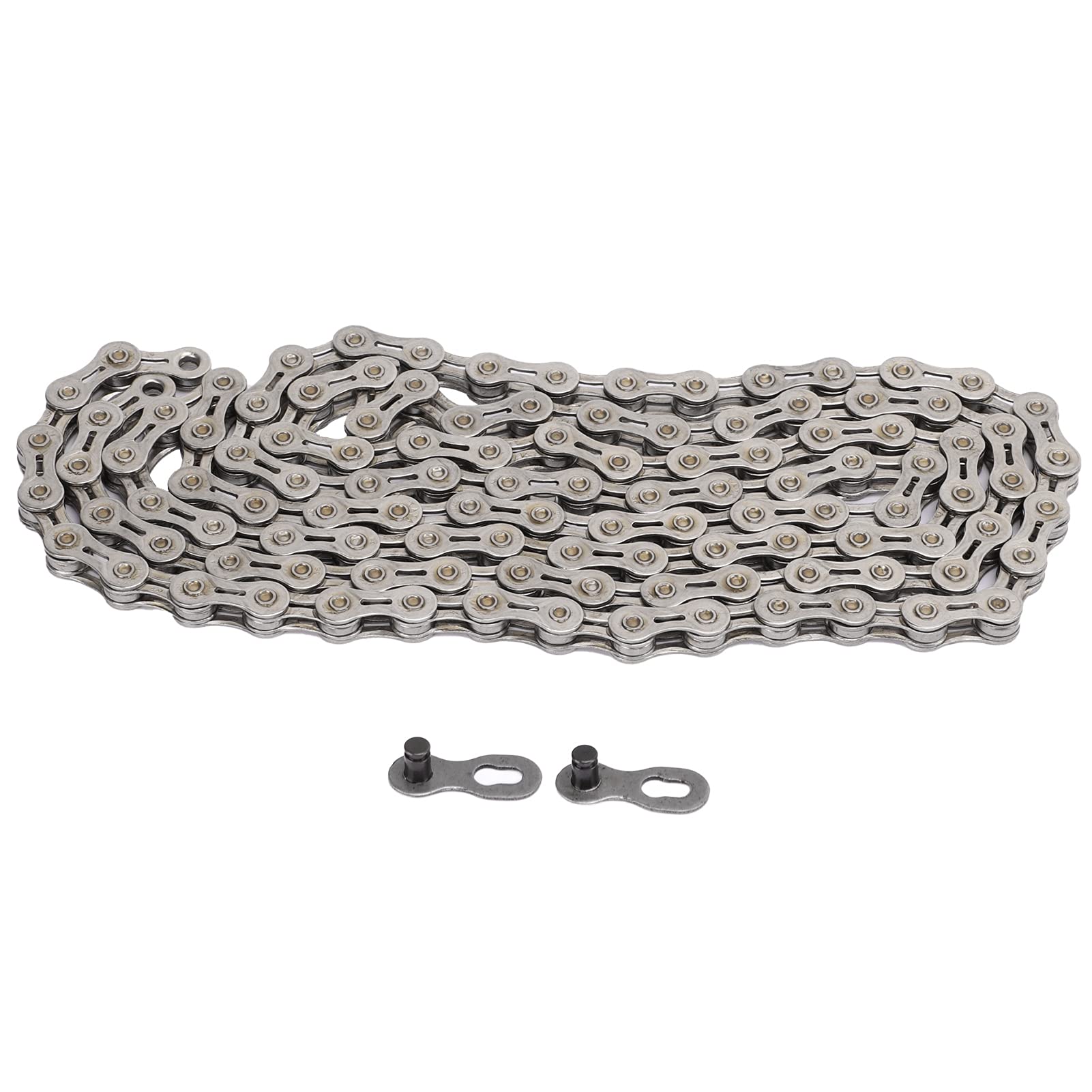9 Speed Bicycle Chain - 116 Links, Galvanized Silver for Mountain & Road Bikes | Durable & Smooth Shifting | Perfect for Commuting, Trail Riding & Urban Cycling
