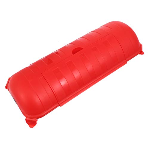 Baluue Outdoor Extension Cord Safety Cover - IP44 Waterproof Electrical Connection Box for Outdoor Outlets, Plugs, Power Tools, Fountains & Lights - Durable Red Outdoor Wire Protector for Garden, Patio & Construction Sites