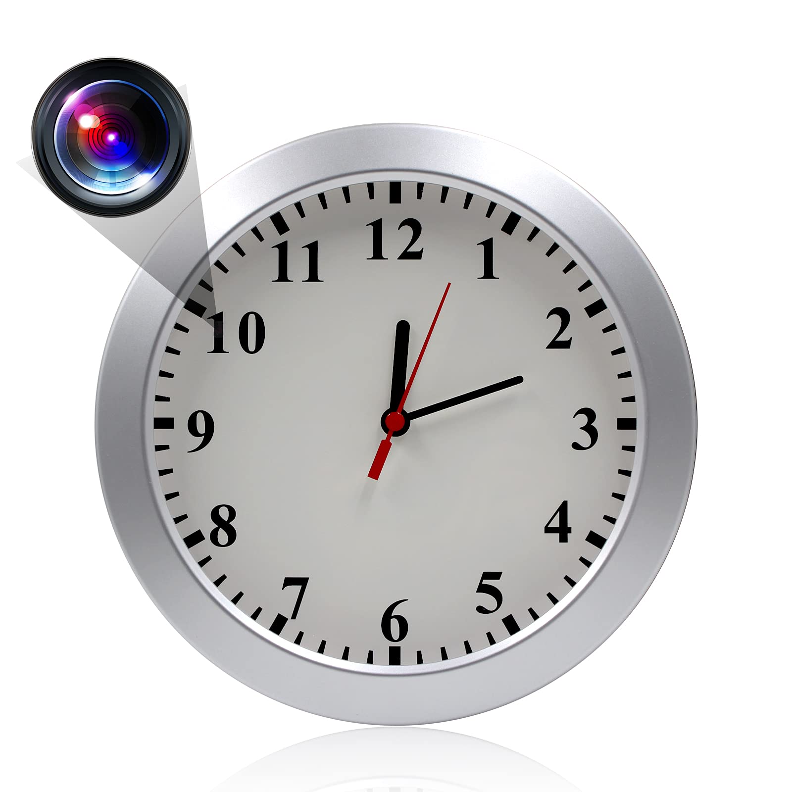 Hidden Camera Detector Wall Clock - 1080P HD No Audio Security Camera with Motion Detection, Nanny Cam for Home & Office Surveillance | No App Needed | Perfect for Monitoring Kids, Pets, and Valuables