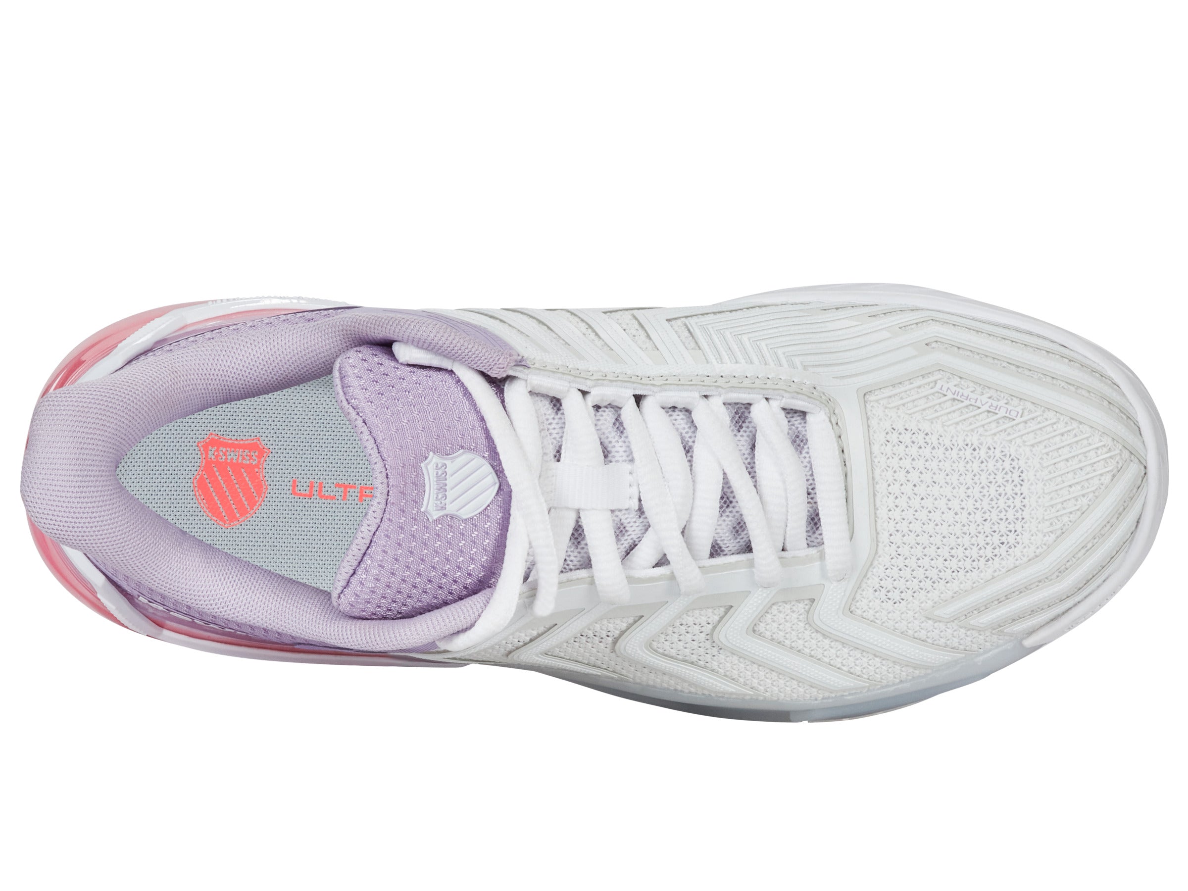 ULTRASHOT 4 Running Shoes - White/Orchid Petal/Neon Blaze Color | Lightweight & Breathable for Women | Perfect for Jogging, Gym Workouts & Daily Wear