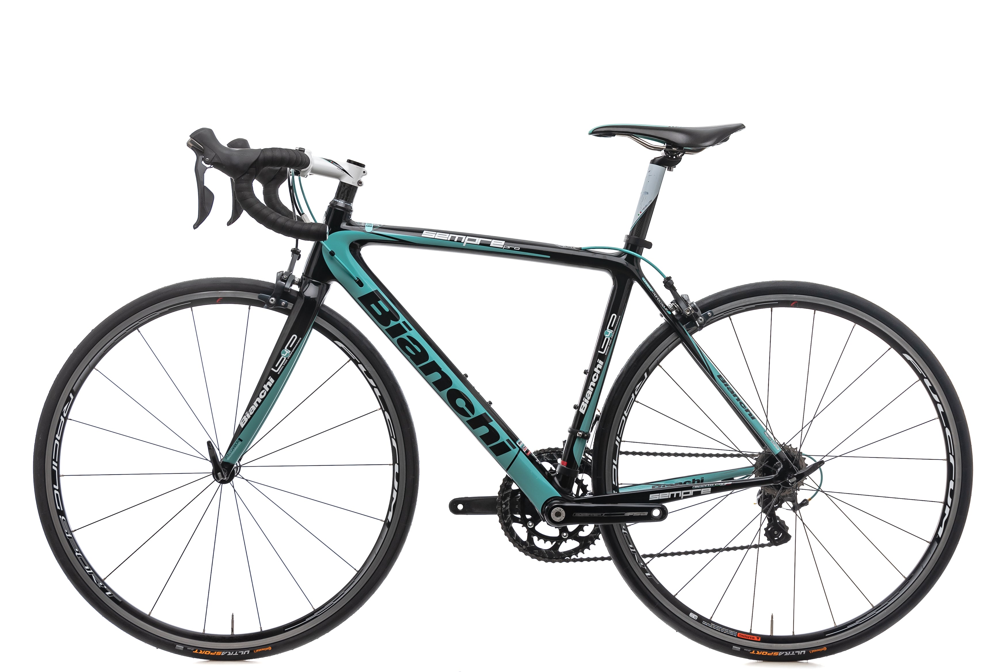Bianchi Sempre Pro Ultegra Road Bike 2014 - 53cm Size | Lightweight Carbon Frame & Shimano Ultegra Groupset | Perfect for Racing, Commuting & Long-Distance Cycling