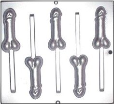 Pecker Lollipop Chocolate Mold - Plastic Candy Molds for DIY Treats, Baking & Party Favors - Fun Novelty Candy Making Supplies for Birthdays, Halloween & Special Occasions