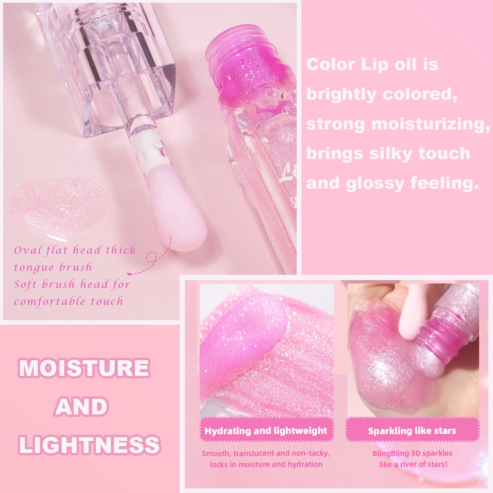 Magic Color Changing Lip Oil - Hydrating & Long Lasting, Warm Change Lip Gloss with Shimmery Finish for Moisturized & Plump Lips | Perfect for Everyday Wear, Date Night & Special Occasions