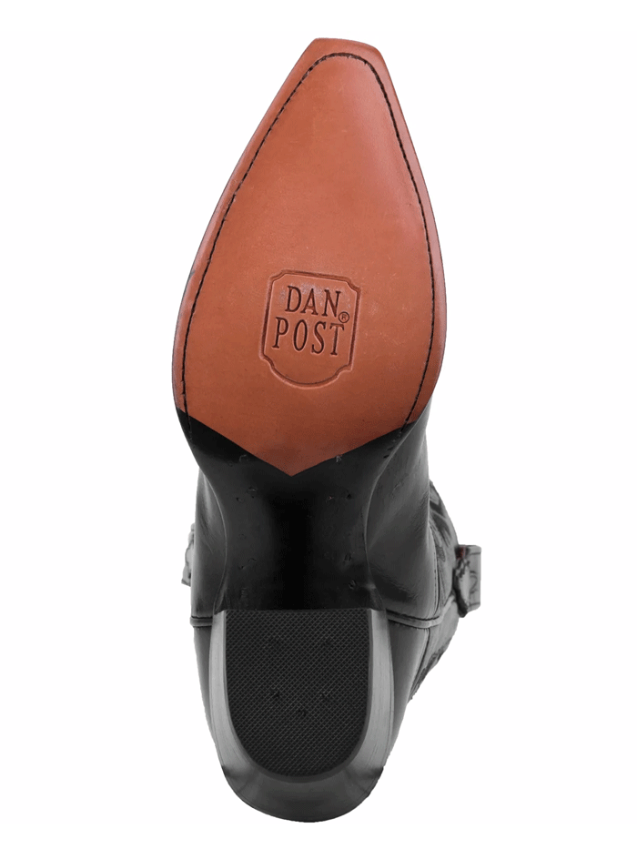 Dan Post DP3200 Women's Maria Leather Boots - Black | Western Cowgirl Boots for Casual Wear, Country Dancing & Outdoor Events
