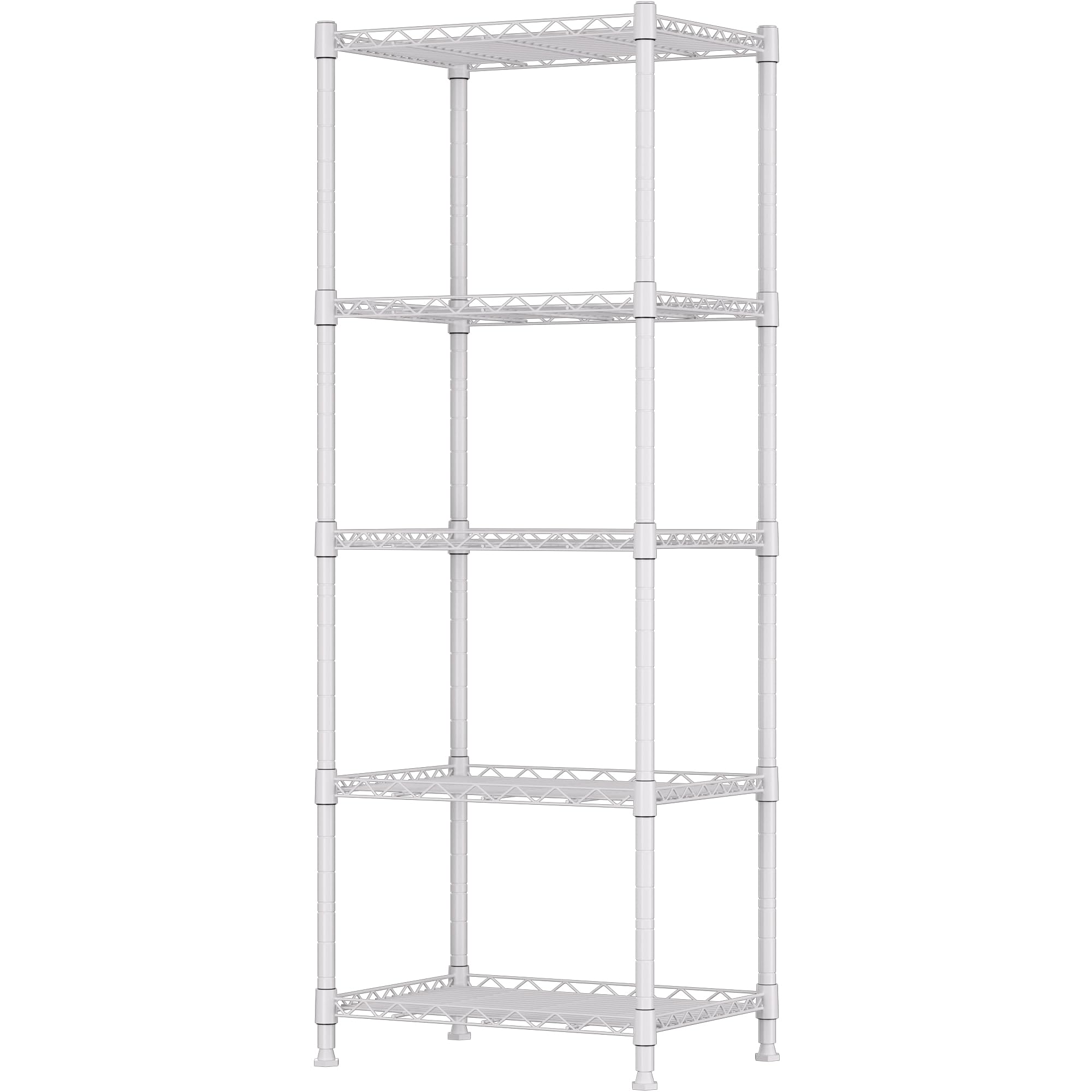 REGILLER 5-Tier Adjustable Metal Wire Shelving Unit - 11.8