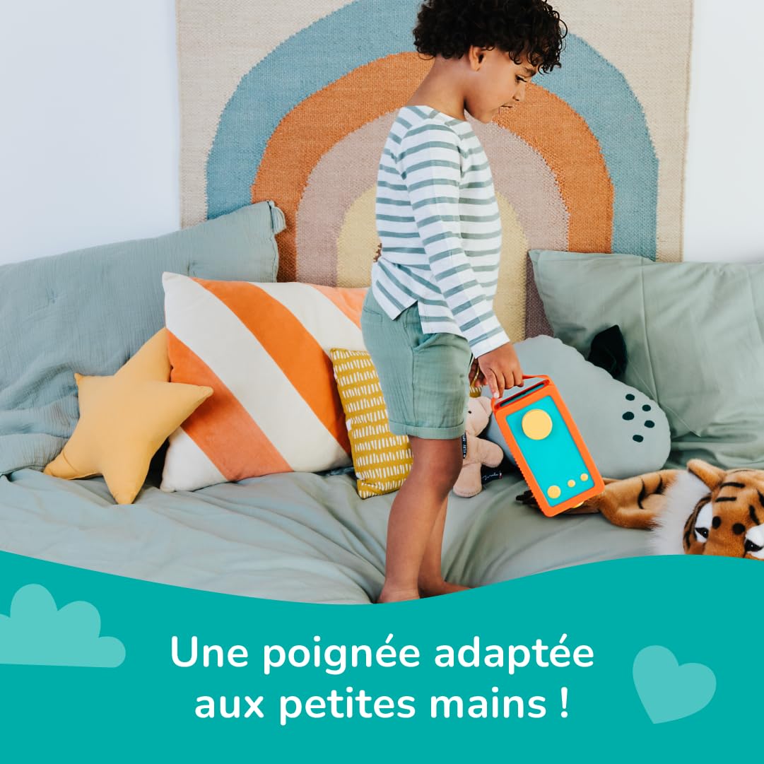 Lunii My Fabulous Storyteller - Model 3 with Octave Headphones & Odile Orange Case - Interactive Audio Storyteller for Kids Ages 3-8 - Includes 24 Interactive Stories - Perfect for Bedtime, Travel & Creative Play