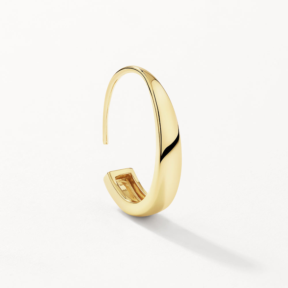 Gold Hook Hoop Earrings for Women - Trendy Dangle Hoops for Everyday Wear & Special Occasions