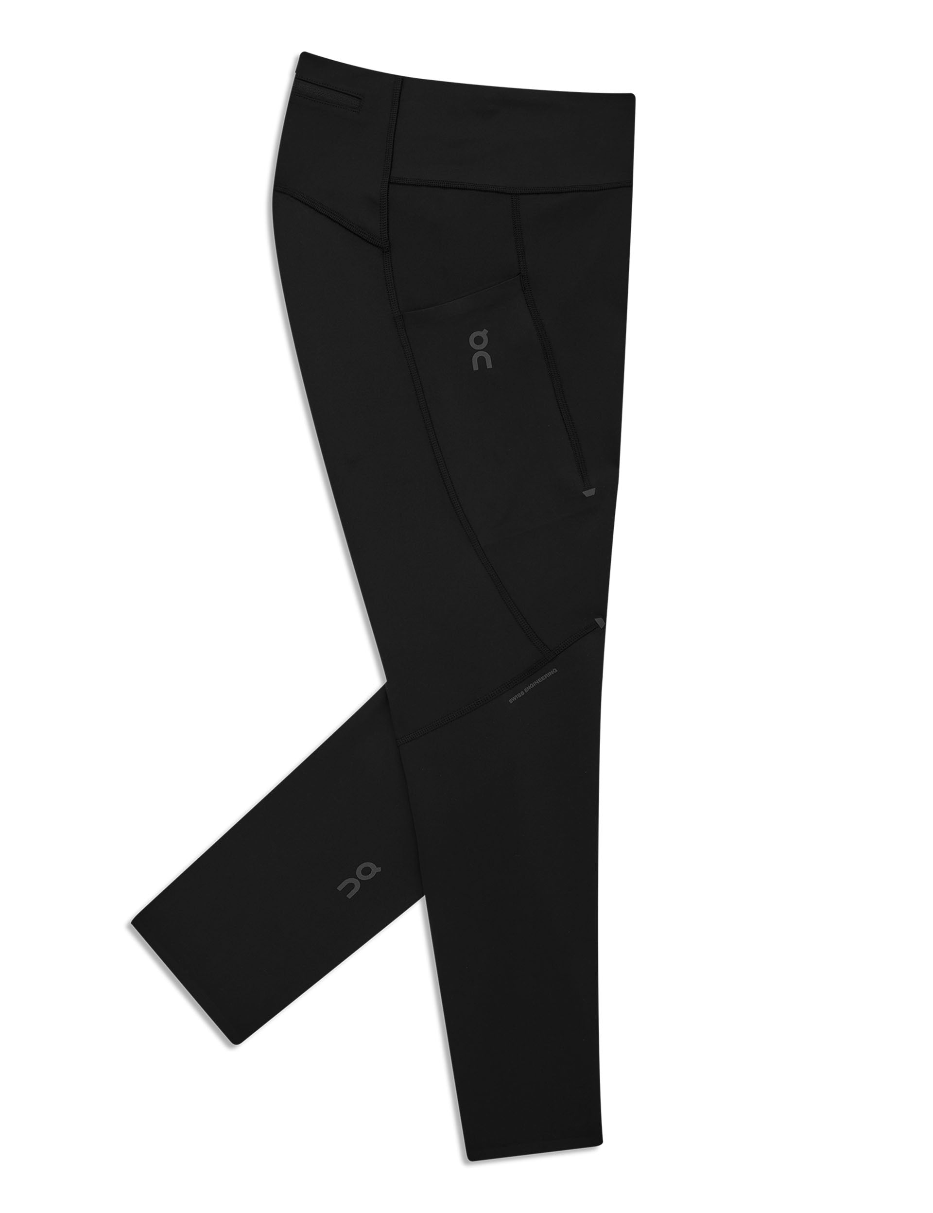 High-Performance 7/8 Workout Tights for Women - Black | Moisture-Wicking & Stretchy Yoga Pants for Running, Gym & Activewear