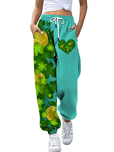 St. Patrick's Day Shamrock Leaves Blue
